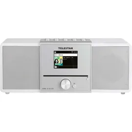 Telestar DIRA S 32i CD – Internetradio/DAB+Radio (Stereo, CD-Player, Streamingdienste, USB-Aufnahme, Bluetooth, WLAN, Radio, Weiss