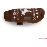 Wolters Hundepullover Strickpullover Elch braun 25cm Regulär