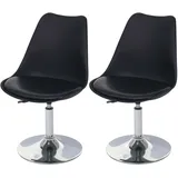 MCW Drehstuhl Vaasa T501 Kunstleder schwarz 2er Set