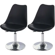 MCW Drehstuhl Vaasa T501 Kunstleder schwarz 2er Set