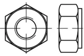 DIN 251 Sechskantmuttern 24CrMo5 NF M 27 alternativ 25