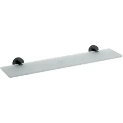 Brillantbad BARK Glasablage Glas Messing Schwarz für Bad & Küche >> zum Bohren