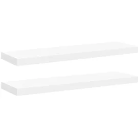 vidaXL Wandregal 80 x 23,5 x 3,8 cm Weiß