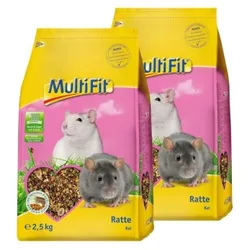 MultiFit Nagerfutter für Ratten 2x2,5 kg