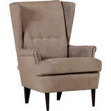 GUTMANN FACTORY Ohrensessel Versailles Polyester 72 x 104 x 85 cm Braun