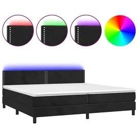 vidaXL Boxspringbett 200 x 200 cm Schwarz