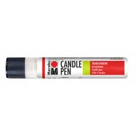 Marabu 18050009880 - Candle Pen Farblos, Wachskleber, wieder ablösbar, zum Aufbringen selbst hergestellter Wachsbilder auf Kerzen, 25 ml