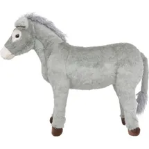 vidaXL Plüschtier Esel Grau XXL