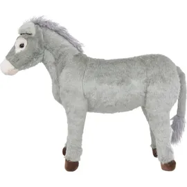 vidaXL Plüschtier Esel Grau XXL