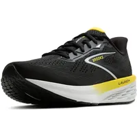 Brooks Launch 12 Herren Schwarz / Cybergelb / Auster 45