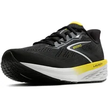 Brooks Launch 12 Herren Schwarz / Cybergelb / Auster 45