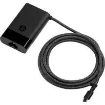 HP USB-C 65W Ladegerät/ Netzteil Schwarz für Notebooks/ Laptops, inkl. 1,80m USB-C Kabel, 1m Netzkabel (Schuko)