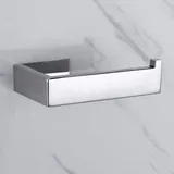 Toilettenpapierhalter ohne Bohren - Verchromter Edelstahl 304 - Kein Bohren erforderlich