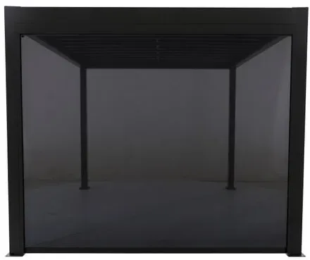 MWH Pavillon Seitenmarkise Lino 300 cm Aluminium Grau