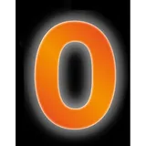 CONACORD Klebezahl 0 Reflektierend 8 cm Orange