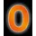 CONACORD Klebezahl 0 Reflektierend 8 cm Orange
