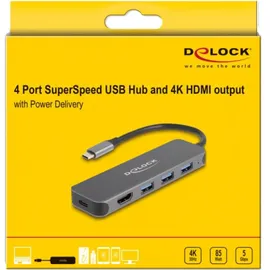 DeLock 3 Ports), Dockingstation - USB Hub und PD 85 W