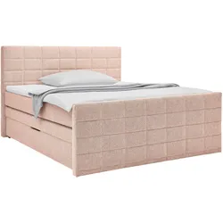 Boxspringbett Damon Rosa ca. 160x200cm