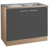 OPTIFIT Spülenschrank »Kalmar«, Breite 100 cm, grau