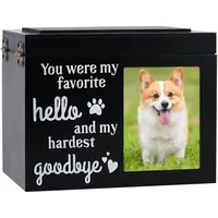 Rurunklee Urne für Haustierasche, -Bilderrahmen, Andenken, Haustierurnen, große Hundeasche, Fotobox, Haustier-Asche, Gedenkurne, Gedenkurne, Gedenkgeschenk für Haustiere