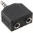 InLine Audioadapter Mini-Phone 3,5mm-Klinken-Stecker Stereo / 2x 3,5mm-Klinken-Buchse (99301)