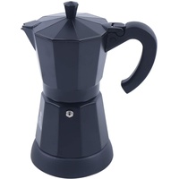 QRANSEUYXY 300ml Espressokocher, Elektrische Kaffeemaschine, 6 Tassen Mokka Kanne Schwarz mit Separaten Sockel, Kaffeefilter, Hitzebeständige Griff, für Hause und Büro