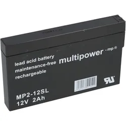 Multipower Blei-Akku MP2-12SL Pb 12V / 2,0Ah