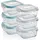cp creative products Frischhaltedosen Set 6-teilig quadratisch 520 ml