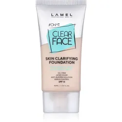 LAMEL OhMy Clear Face Make-up mit hoher Deckkraft für problematische und fettige Haut Farbton 401 40 ml