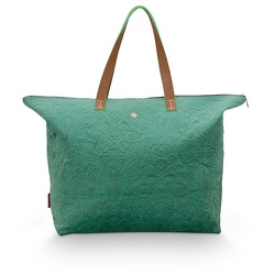 PIP Studio Tragetasche Velvet Quiltey Days Shopper   Petrol 