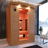 LED Infrarotsauna 135x105 Infrarotkabine Wärmekabine Dual Therm Vollspektrum NEU