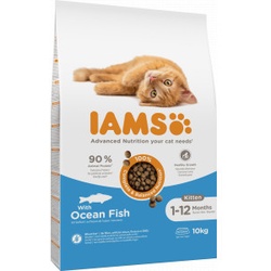 Iams Kitten Katzenfutter mit Meeresfisch 10 kg