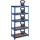 Relaxdays Lagerregal Stahl 180x90x45 cm blau 5 Ebenen