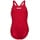 Arena Mädchen Girl's Team Swimsuit Swim Pro Solid Badeanzüge, Red-white, 140 EU