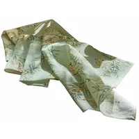 Loberon Serviette 4er Set Gubbio Verspielte Enten-Motive, Pastellfarbenes Design,