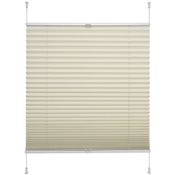LIEDECO Klemmfix Thermo Plissee, 60x130 cm - beige