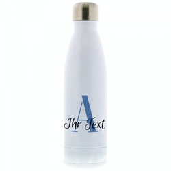Isolierte Trinkflasche mit Buchstabe & Individualisierung