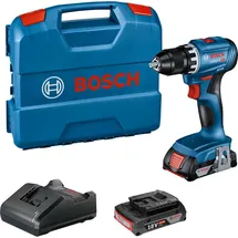 Bosch Professional GSR 18V-45 inkl. 2 x 2,0 Ah + Ladegerät + Koffer