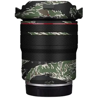 RF 14–35 4 Kameraobjektiv-Aufkleber für Canon RF 14–35 mm F4 Makro-Makromantel, Folie, Schutz, Vinyl-Aufkleber, Skin (Tiger Stripe Camo)