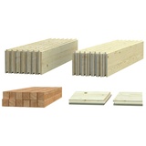Palmako Fußboden Lotta 10,0 m2 naturbelassen
