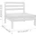 vidaXL 5-tlg. Garten-Lounge-Set Massivholz Kiefer Weiß