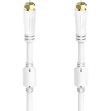 Hama SAT-Anschlusskabel F-Stecker/F-Stecker 5 m Weiß