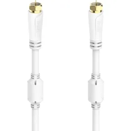Hama SAT-Anschlusskabel F-Stecker/F-Stecker 5 m Weiß