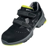 Uvex 1 Sicherheitsschuh S1 Sandale Weite 11, Gr.36, Schwarz
