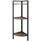 Mirjan24 Eckregal 24 x 76 x 24 cm Schwarz