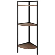 Mirjan24 Eckregal 24 x 76 x 24 cm Schwarz