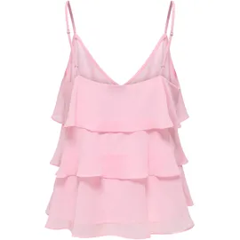 Only Blusenshirt ONLLINN LIFE FLOUNCE SINGLET Rosa L