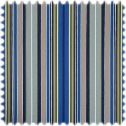 UV Beständiger Outdoor & Boot Möbelstoff Solar Stripe Signalblau mit Sanitized®Ausrüstung