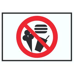 Essen und Trinken verboten Symbol Schild A3 (297x420mm)
