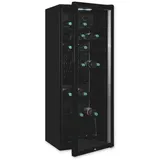 Exquisit GKS240-GT-160C Getränkekühlschrank (237 l, 1400 mm hoch, Schwarz)